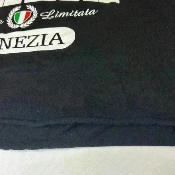 Vintage Cropped Tee 100% Cotton Made in Italy TimeTex Crop Top T-Shirt Large - Picture 7 of 9